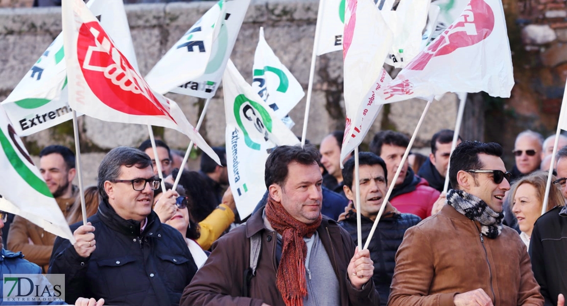 Manifestación de la Policía Local en Cáceres: “La conciliación es un derecho”