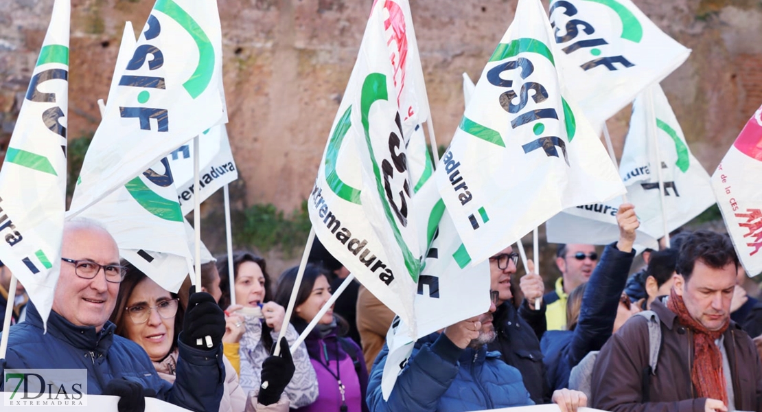 Manifestación de la Policía Local en Cáceres: “La conciliación es un derecho”