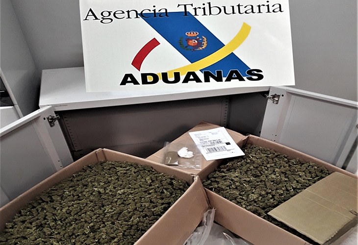 Incautan droga enviada por mensajería desde Italia a un comercio del centro de Cáceres