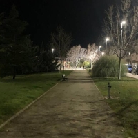 Comienza la mejora del alumbrado en el parque del Residencial Gredos