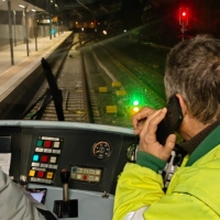 Adif realiza pruebas de auscultación entre Cáceres y Badajoz