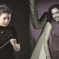 La arpista Cristina Montes y la directora Nil Venditti debutan con la Orquesta de Extremadura