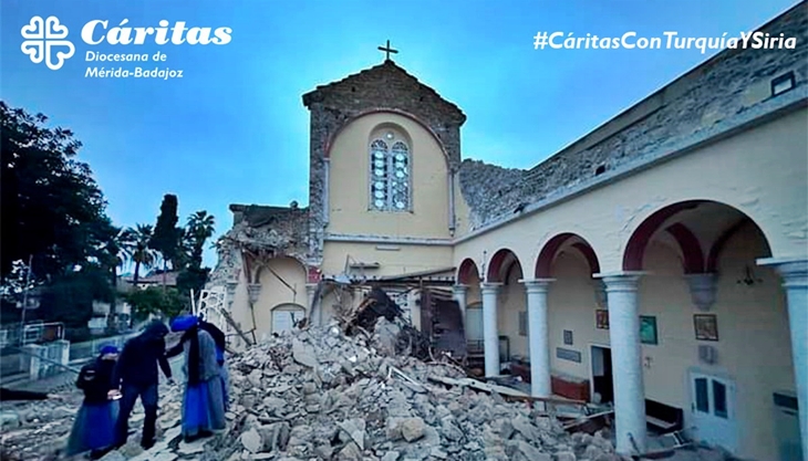 Cáritas Diocesana ayuda a Turquía y Siria tras los terremotos