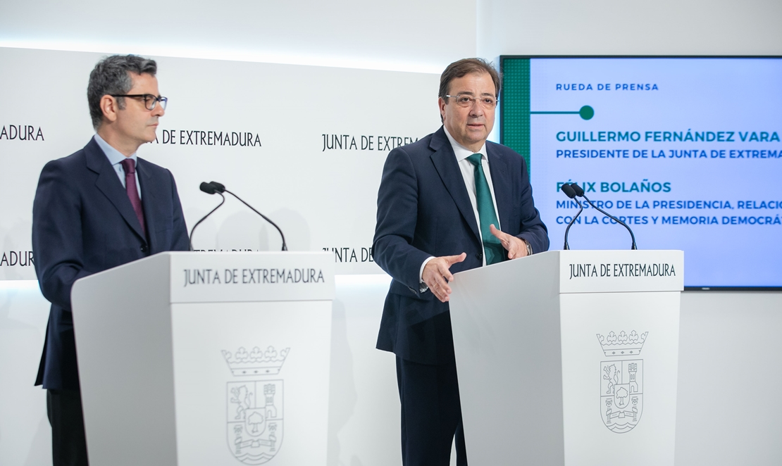 Vara pide al Gobierno central que siga invirtiendo en Extremadura
