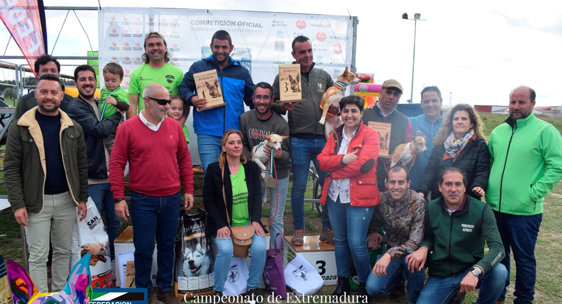 Miguel Sánchez y Palomi ganan el Campeonato de Extremadura de Podencos