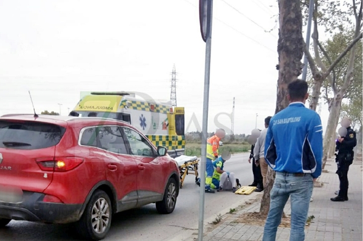 Herida tras un accidente con un monopatín eléctrico en Badajoz