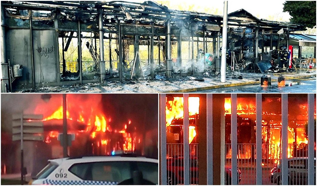 Arde un restaurante, de propiedad municipal, en Mérida