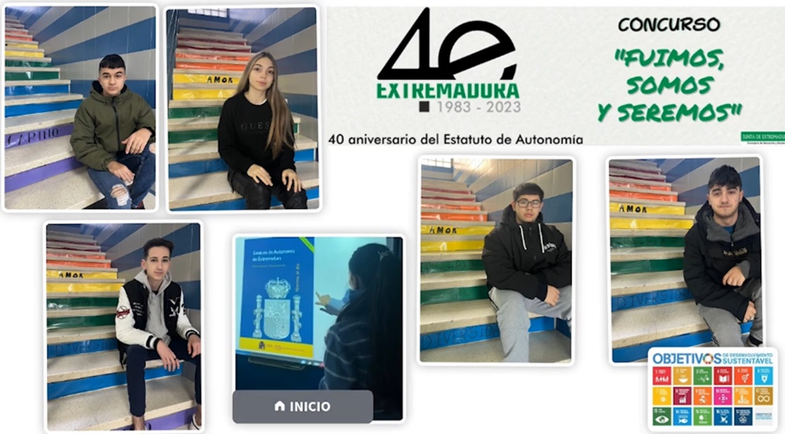 El IES Muñoz Torrero ganador en la Categoría C del concurso 40º aniversario del Estatuto de Autonomía