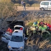 Rescatan a una mujer tras accidentarse en la A5 (Badajoz)