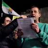 Salvatierra no flaquea. Medio millar de personas se manifiestan contra el Macrovertedero