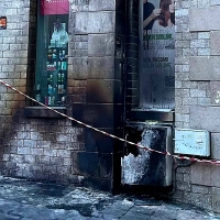 Quema de contenedores de madrugada en Plasencia