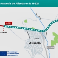 Aprobado el proyecto para mejorar un tramo de la N-521 (CC)