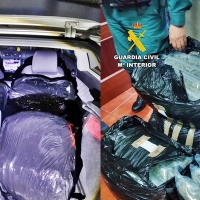 Interceptan un transporte de marihuana en la A.66 a su paso por Extremadura