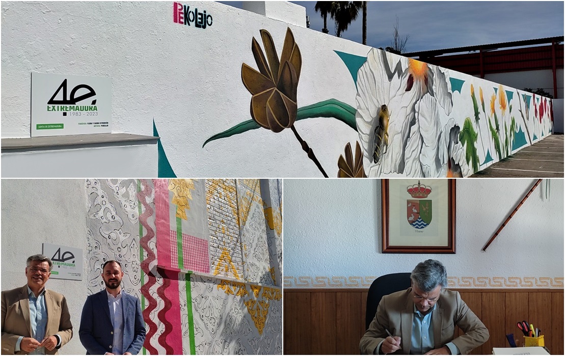 El portavoz de la Junta visita los muros críticos de Vivares y Guadiana El portavoz de la Junta visita los muros críticos de Vivares y Guadiana