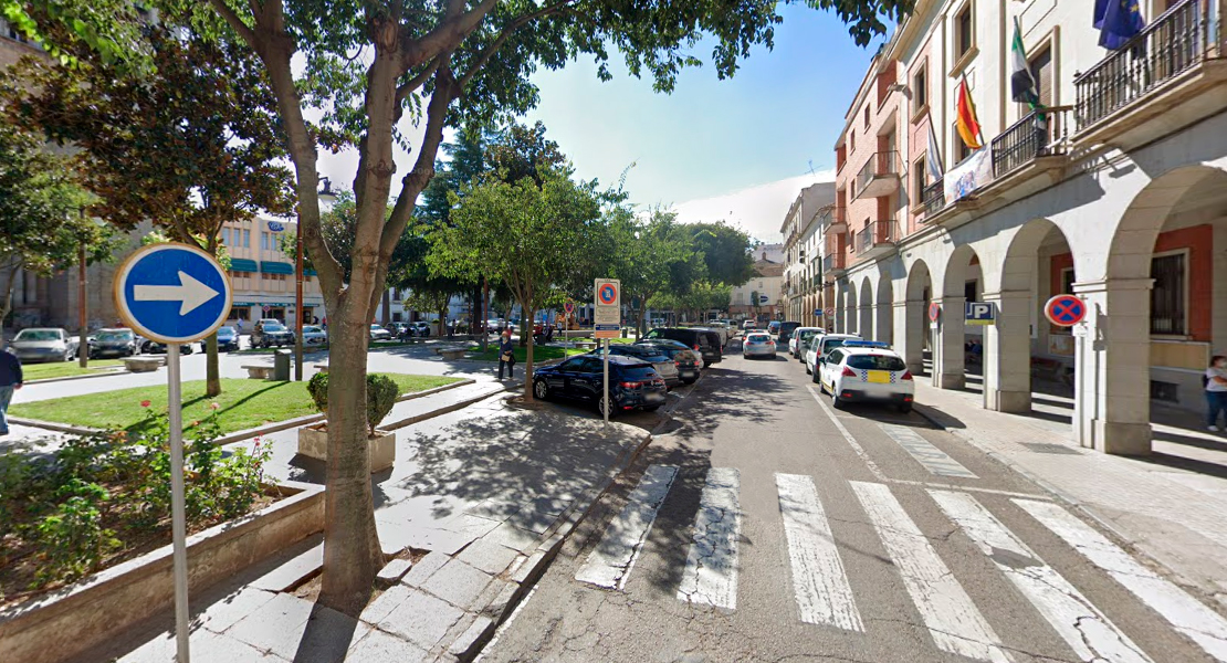 Cortes de tráfico en la plaza de España de Don Benito este miércoles