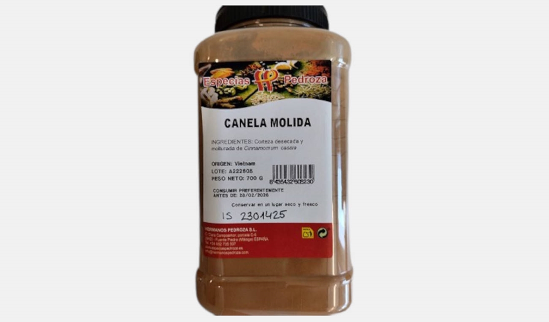 Ordenan retirar lotes de canela Especias Pedroza por contener un microorganismo dañino