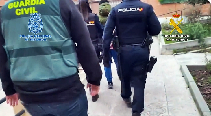 Desarticulada una organización criminal especializada en secuestros exprés