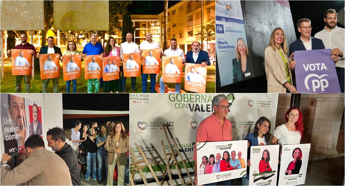 Arranca la campaña electoral en Extremadura