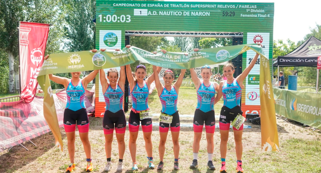 Los clubes gallegos destacan en el Campeonato de España de Triatlón en Mérida