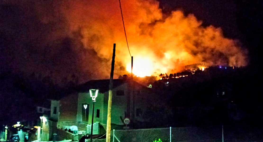 Primer incendio forestal grave en Extremadura: comienzan a desalojar población