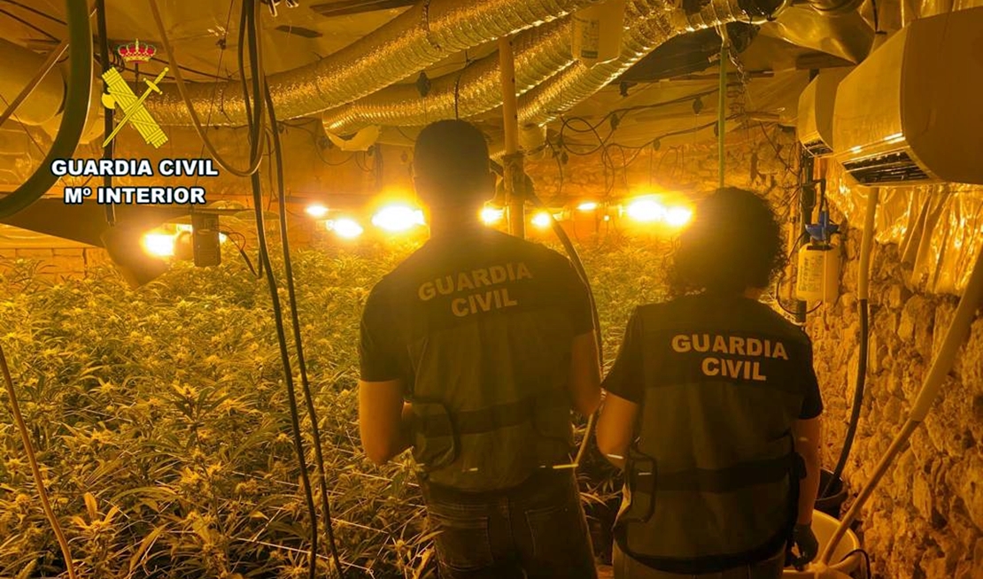 Desmantela en Torre de Don Miguel una instalación de cultivo y producción “interior” de marihuana