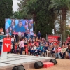 Lleno absoluto en la visita de Sánchez a La Alcazaba de Badajoz