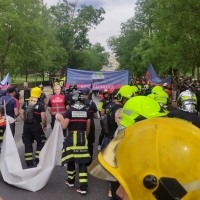 Más de 5.000 bomberos se manifiestan en Madrid para reclamar una Ley Marco estatal