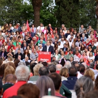 REPOR - El acto de campaña del PSOE en Badajoz en imágenes