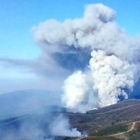 El incendio de Hurdes y Gata ya ha arrasado más de 8.500 hectáreas