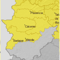 El 112 activa la alerta amarilla en parte de Extremadura