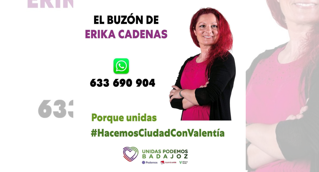 “El buzón de Erika Cadenas”, nuevo canal de escucha para la ciudadanía de Badajoz