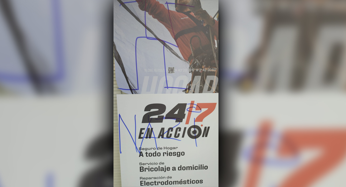 VOX Cáceres denuncia pintadas de odio en la oficina de uno de sus candidatos al Senado