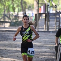 José Manuel López y Cristina Durán, líderes del Circuito Extremeño de Duatlón 2023