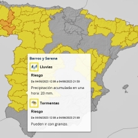 Nuevos avisos en Extremadura por lluvias, tormentas y posible granizo