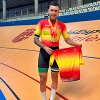 Rubén Tanco consigue tres medallas en los nacionales de pista