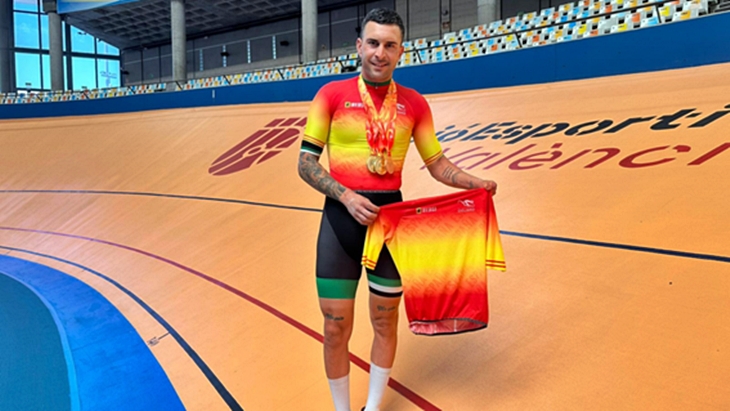 Rubén Tanco consigue tres medallas en los nacionales de pista
