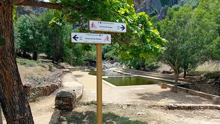 La Ciclosenda del Camino Natural del Guadiana ya cuenta con señalética