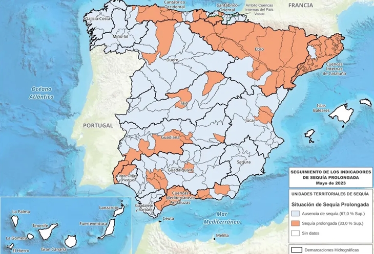 Sequía en España: cortes y restricciones de agua en estas comunidades