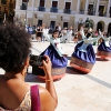 La Plaza de España testigo de la multiculturalidad del folklore