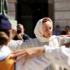 La Plaza de España testigo de la multiculturalidad del folklore