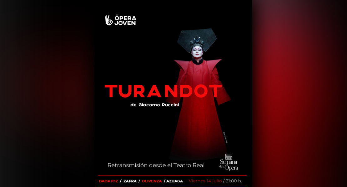 Disfrutar en directo de Turandot desde el Palacio Real estando en Extremadura