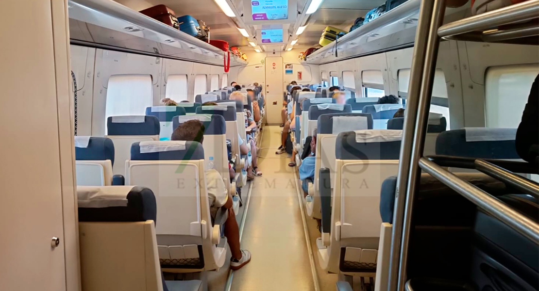 Deja de funcionar el aire acondicionado en el tren Mérida-Madrid en plena ola de calor