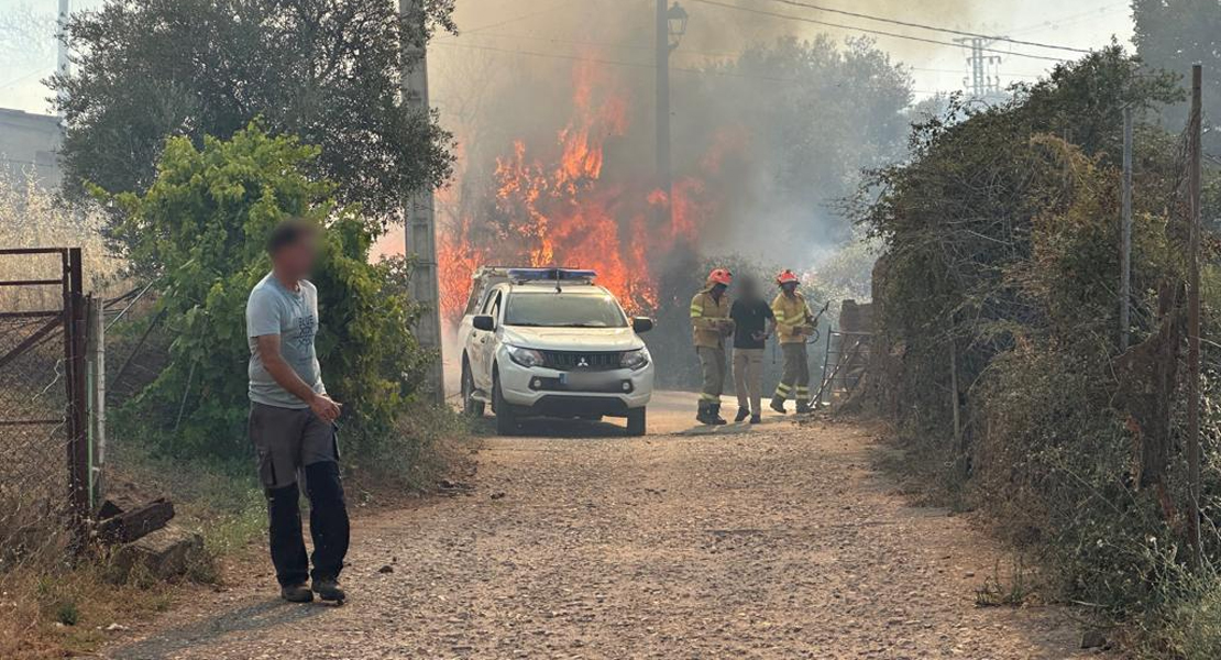 Dan con el autor de dos incendios forestales en Extremadura