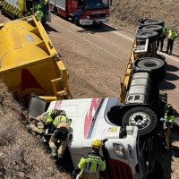 ACCIDENTE: corte total entre las localidades de Palomas y Oliva de Mérida (BA)