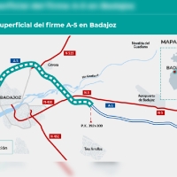 Formalizada la rehabilitación del firme de la autovía de Badajoz