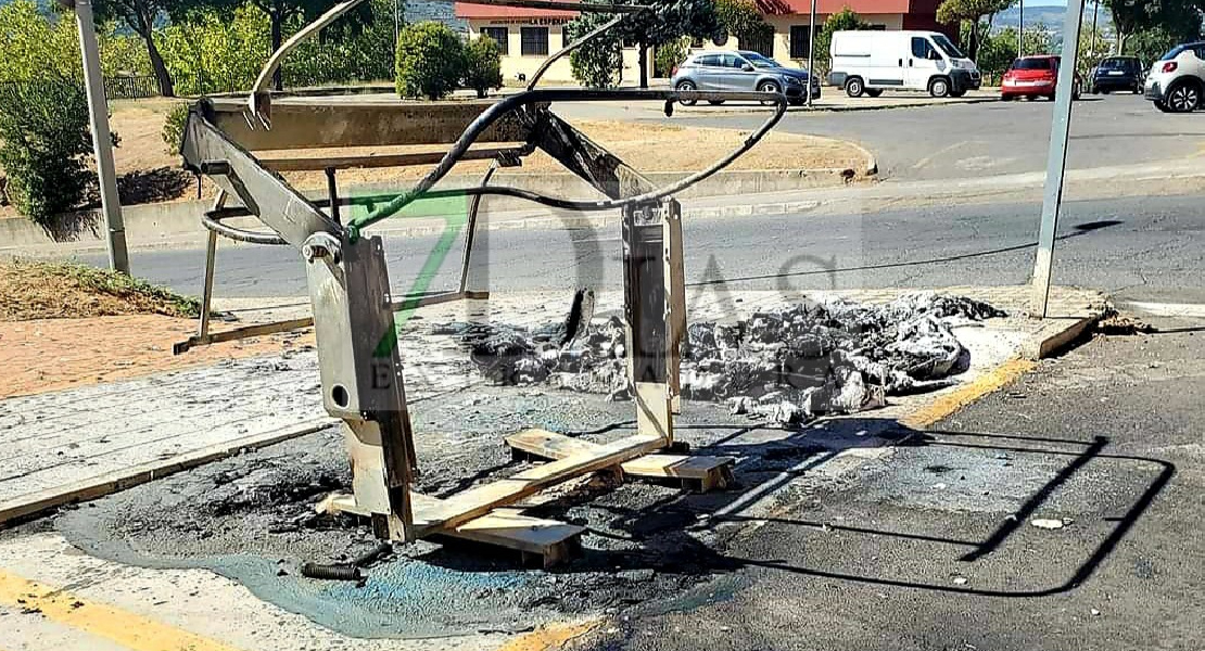 Otro fuego intencionado en Plasencia