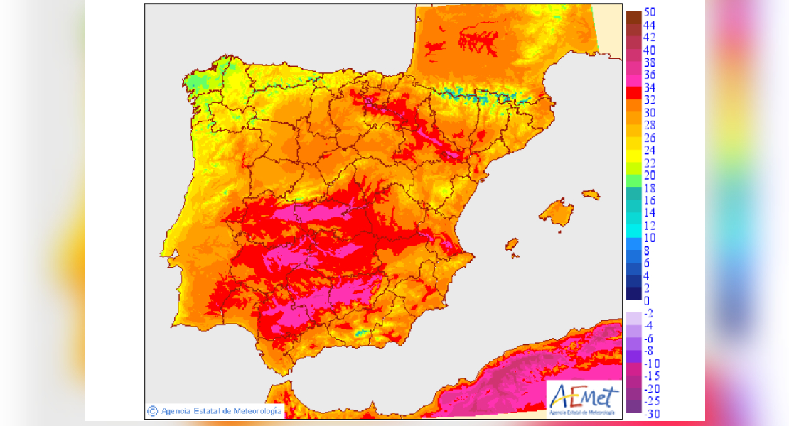 Notable bajada de temperaturas para el fin de semana en Extremadura