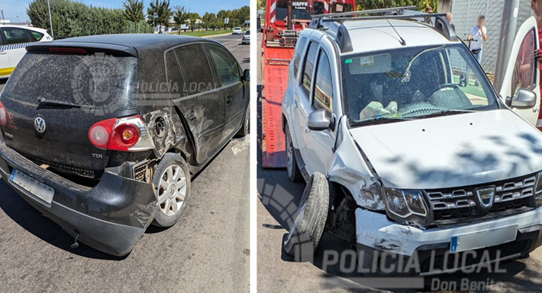 Accidente en Don Benito: conduce ebrio y en sentido contrario Accidente en Don Benito: conduce ebrio y en sentido contrario