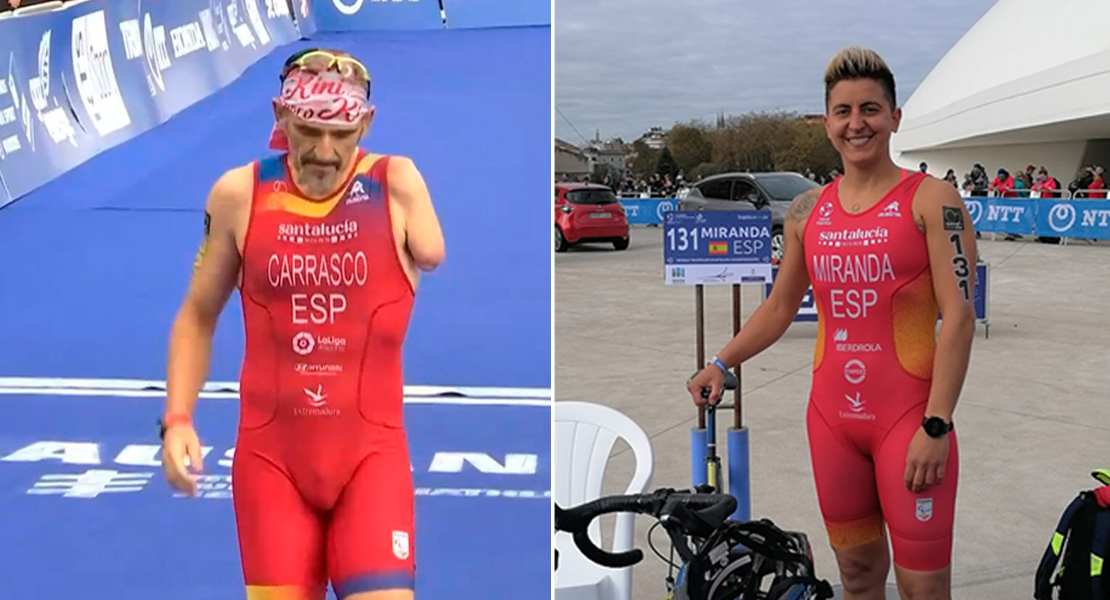 Los extremeños Kini Carrasco y Cristina Miranda aspiran a todo en el Campeonato del Mundo