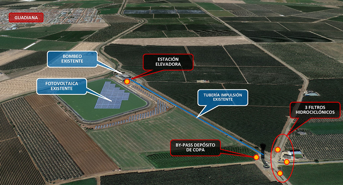 Inician obras que beneficiarán a regantes de Montijo, Guadiana, Badajoz, Pueblonuevo y Mérida